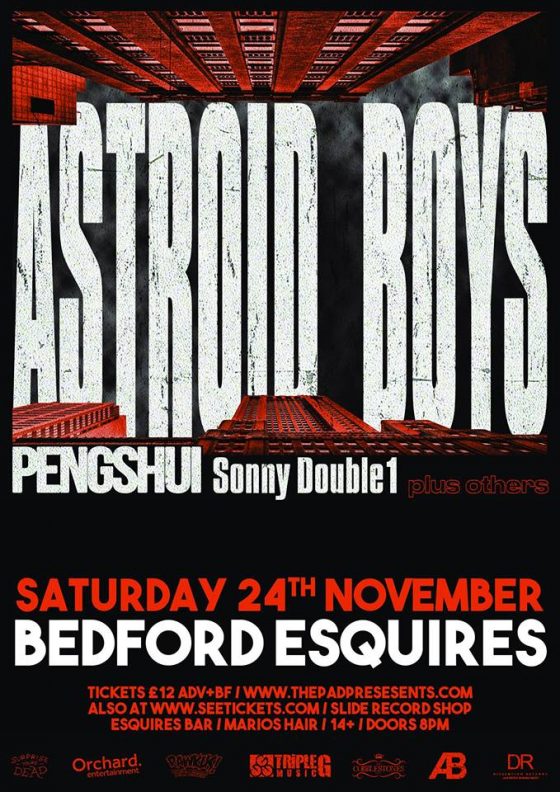 Astroid Boys Bedford Esquires Saturday 24th November at 8pm