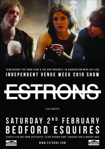 Estrons Bedford Esquires Saturday 2nd February
