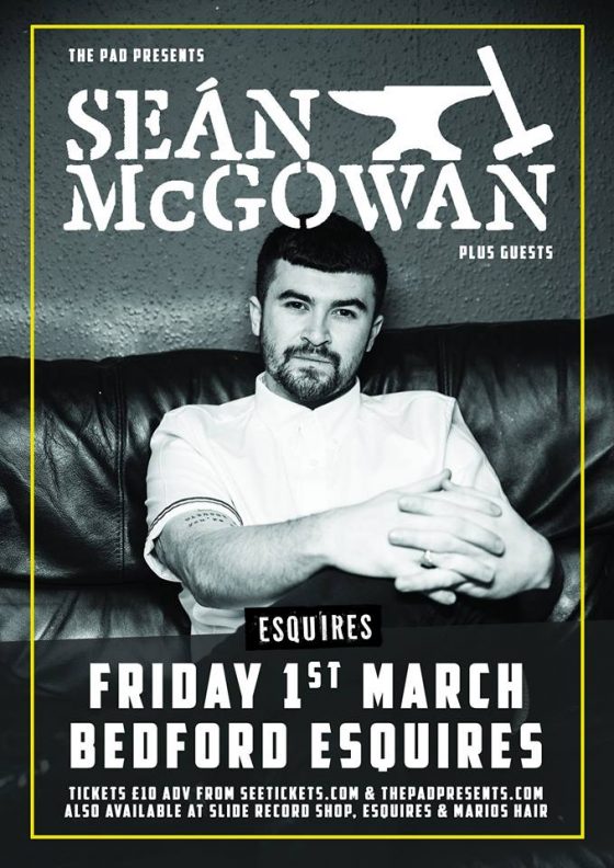 Sean McGowan Bedford Esquires Friday 1st March 2019