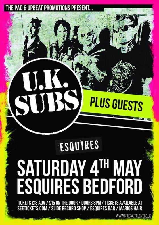 UK Subs Bedford Esquires