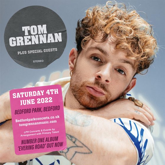 Tom Grennan Live in Bedford Park Sat 4th June