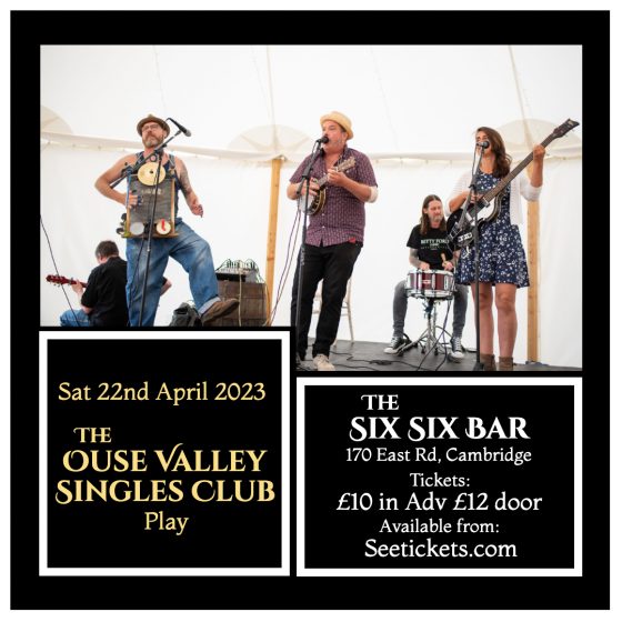 The Ouse Valley Singles Club 'The Return to Cambridge’ 7pm Sat 22nd April - The Six Six Bar