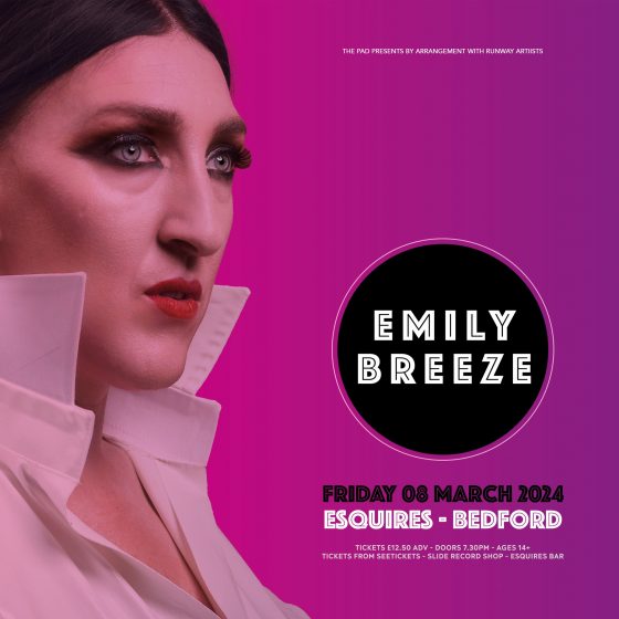 Emily Breeze - Friday 8th March, Bedford Esquires