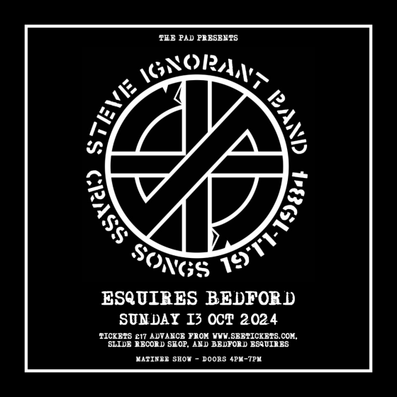 Steve Ignorant Band CRASS songs 1977-1984 - Bedford Esquires 13th October