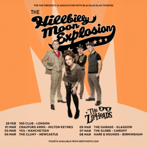 The Hillbilly Moon Explosion UK tour Feb March 2025